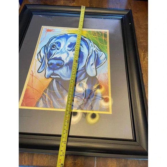 One of the Paintings of Schumans German Shorthaired Frame Home Decor 20x23 - Picture 5 of 9